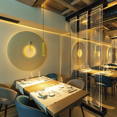 Snowsound Giotto circular wall panels