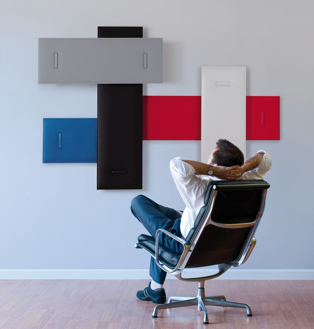 Snowsound Mitesco fabric-wrapped wall panel