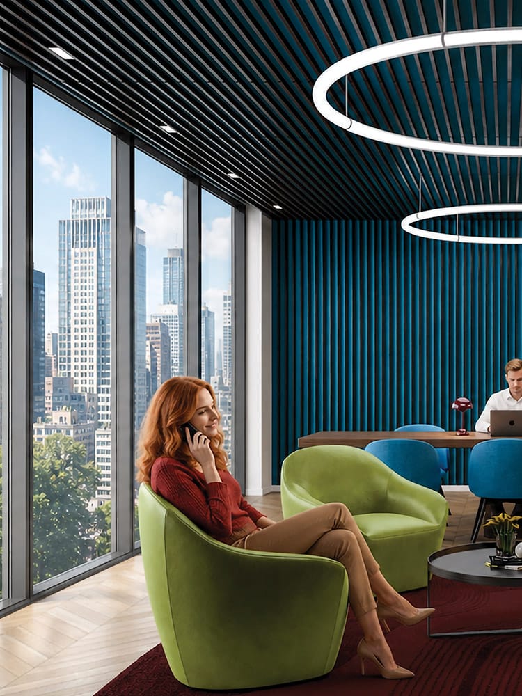 Soelberg Grillez architectural acoustic feature wall
